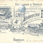 Proposition d’une lecture iconographique d’un papier à en-tête de la distillerie Lemercier Frères à Fougerolles, daté du 22 décembre 1904.